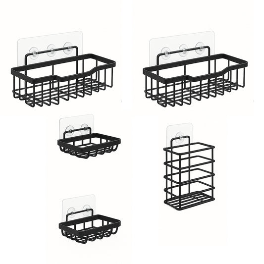 Skruvfria Badrumshyllor 5 set