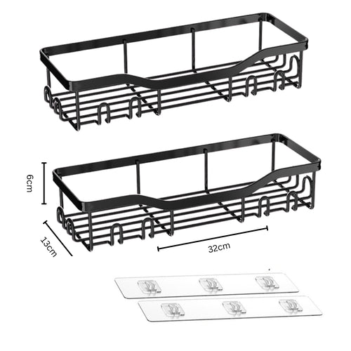 Skruvfria Badrumshyllor 2 set